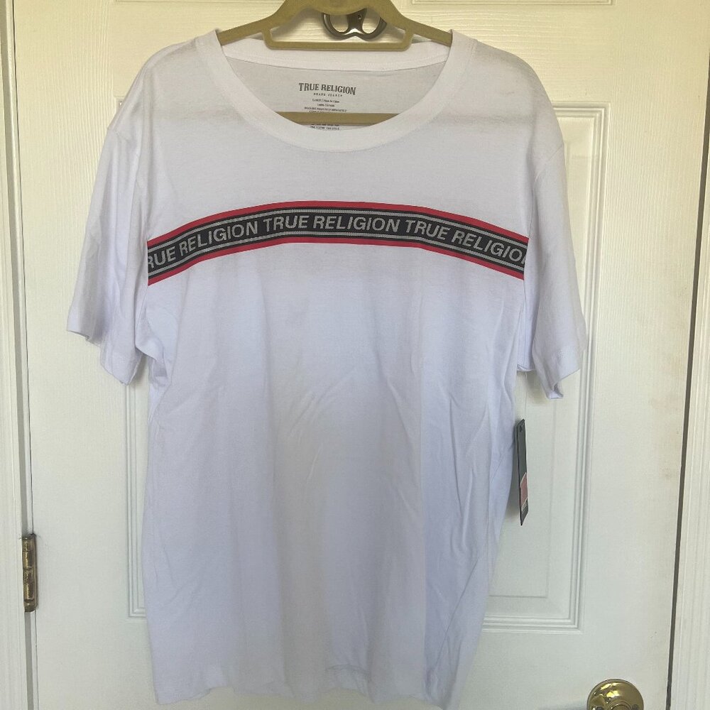 Tru Religion Men's White Tee Size L